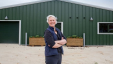 Pictured: Nottingham Trent University's associate professor in sustainable food production, Dr Emily Burton, who is contributing to REACT-FIRST. Image: NTU